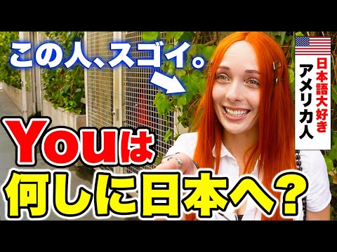 国際教養学科 「YOUは何しに日本へ？」日本語が大好きな外国人に来日の理由から日本の印象まで色々聞いてみた！｜【外国人観光客にインタビュー】　【海外の反応】