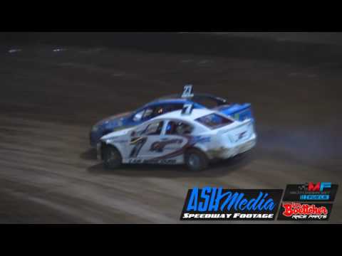 Modified Sedans: Queensland Title Heat Race Highlights - Apr 2017 - Archerfield Speedway