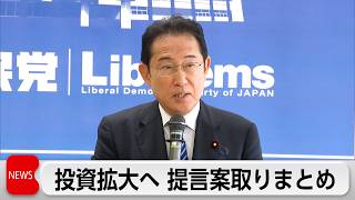 自民党　政府の「新たな投資枠」など国内投資拡大へ提言案とりまとめ