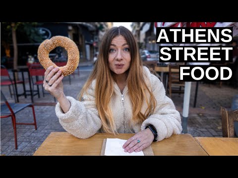 GREEK STREET FOOD TOUR IN ATHENS (Best Souvlaki and delicious Greek food)