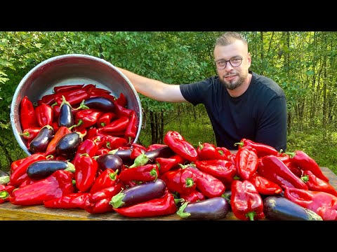 AJVAR - Zimnica od paprika i patlidžana. Supruga pomogla.