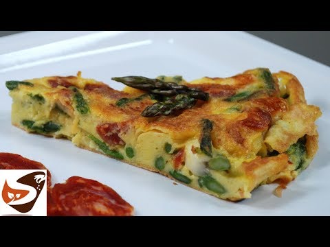 Frittata di asparagi, alta e soffice - Antipasti facili e veloci