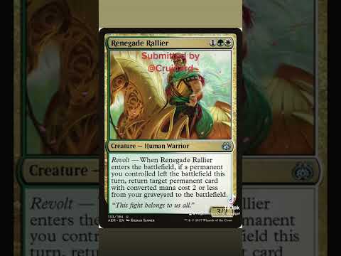 View Submitted underrated budget card for commander!: Renegade Rallier