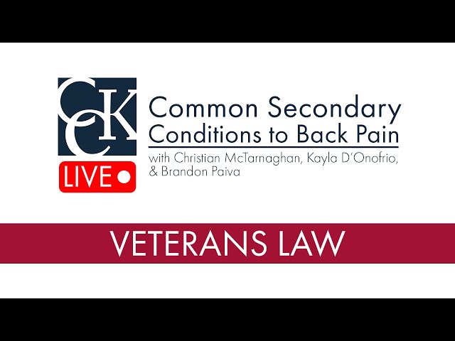 Common Secondary Conditions to Back Pain: VA Claims