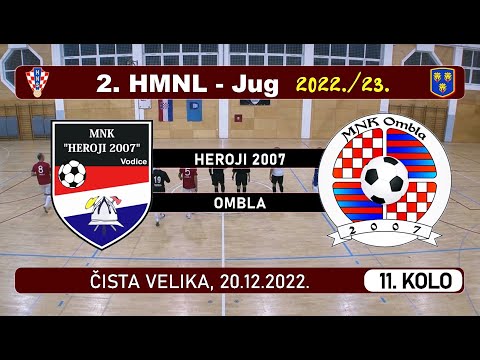 2. HMNL Jug: HEROJI 2007 - OMBLA  3:2, 20.12.2022.