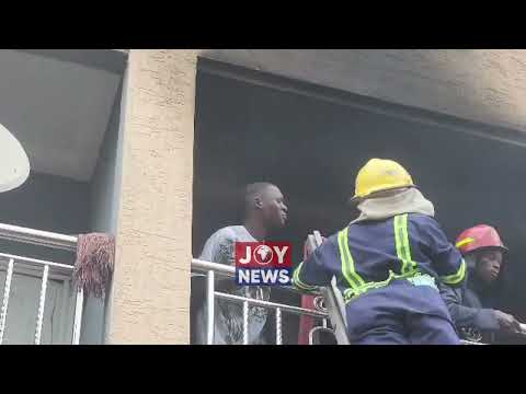Fire caused by overheated power bank destroys parts of Accra Newtown building
