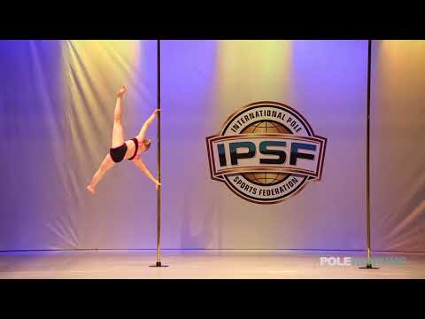 Novice Girls Reea Hangasluoma of Finland - IPSF World Pole Sports Championships 2018