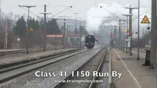 preview picture of video 'Class 41 Number 1150 Run By at Dombühl, Bavaria, Germany'