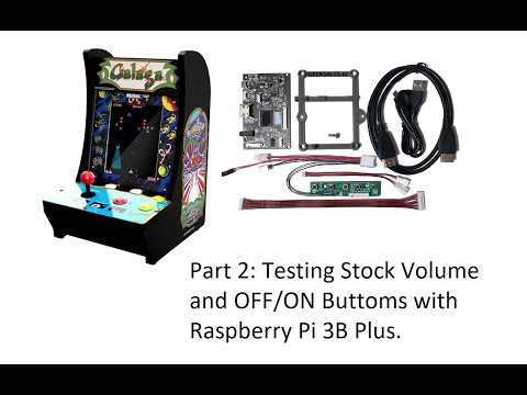 Part 2: Arcade1up Galaga countercade Mod with shutdown, Volume, Using Stock Controller