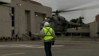 HELI-EXPO 2012 Fly-In Mil-24D "Hind" Arrival