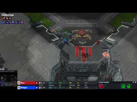 StarCraft 2 - ZvP 2 Base Swarmhost Allin vs Archon Drop