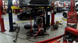LEXUS ES300H hybrid trans and inverter replacement TIME LAPSE