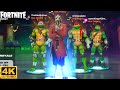 Master Splinter and The Turtles Squads Match - Fortnite (4K 60FPS)