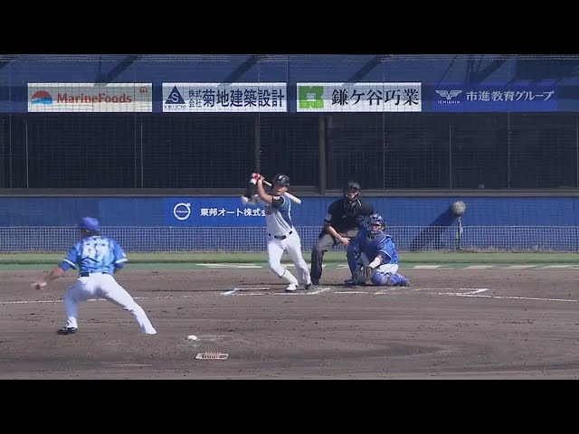 【ファーム】ファイターズ・平沼 反撃の狼煙をあげるタイムリーヒット!! 2018/9/5 F-DB(ファーム)