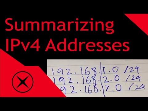 How To Summarize IPv4 Addresses