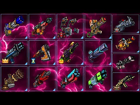 Pixel Gun 3D - Using All Mythical Primary Weapons Challenge