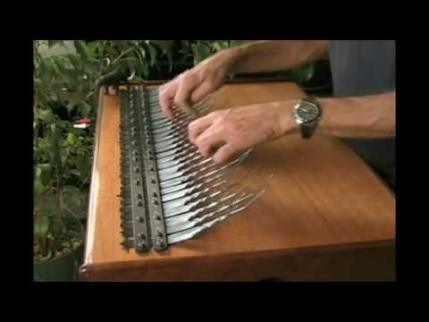 a perfect simple song on a 5 octave Array Mbira by Patrick hadley