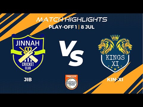 Play-off 1 - JIB vs KIN-XI | Highlights | FanCode ECS Brescia, 2022 Day 5 | ECS22.376