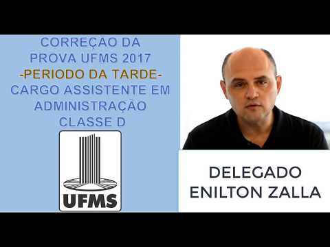 CORREÇÃO DA PROVA UFMS - LEGISLAÇÃO - CONCURSO UFMS 2017 - GABARITO PRELIMINAR