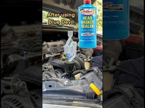 It Works! Blue Devil Head Gasket Sealer worked for this Toyota. #headgasket #bluedevil #viral #cars