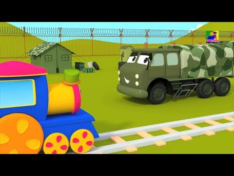 bob o trem  Campo de exército  Aprendendo videos Educational Videos  Bob The Train Army Camp Visit