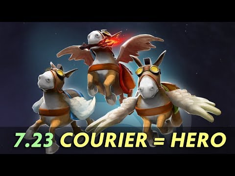 NEW COURIERS GET LEVELS — 7.23 Outlander Dota Update