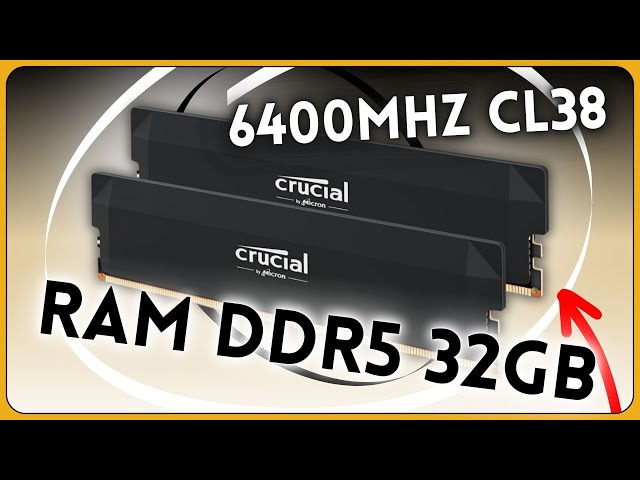 Vídeo relacionado con Crucial Pro RAM DDR5 32GB (2x16GB) 6400MHz CL38, Overclocking Gaming, Intel XMP 3.0 / AMD Expo, PC Memoria, Negro - CP2K16G64C38U5B