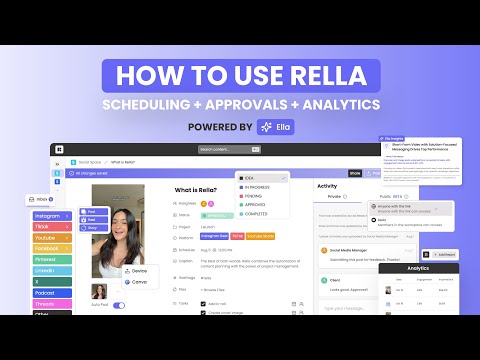 Use Rella for Content Management & Approvals w/ AI Assistant (Ella) | Social Media Managers & Teams