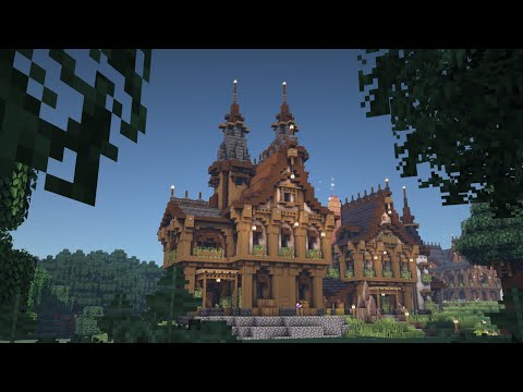 Fantasy Merchant House - Minecraft Build Process