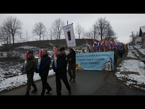 Voćin 13.12.2019. Hodočašće hrvatskih branitelja, vojske i policije