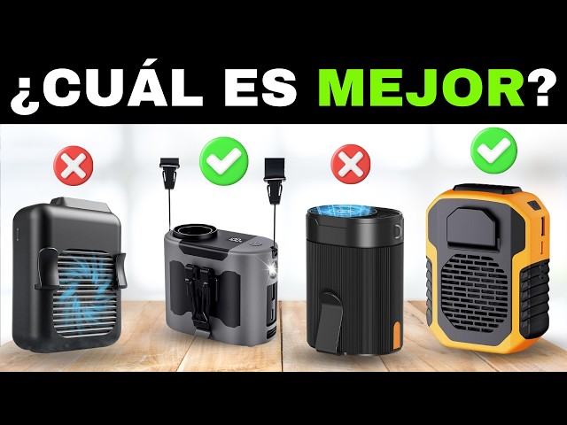 Vídeo relacionado con Ventilador de cintura portátil de 4000 mAh, recargable, 3 velocidades, fuerte flujo de aire turbo manos libres, ventilador de cinturón con linterna LED, refrigeración de 24 horas, personal para