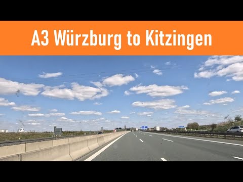 Germany: A3 Würzburg to Kitzingen