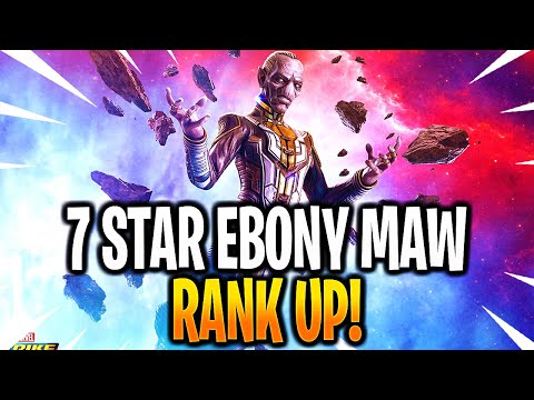 *NEW* 7 STAR EBONY MAW RANK UP! - MARVEL Strike Force - MSF