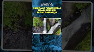 Uniknya Air Terjun Kembar Arum yang Berada di Tengah Sawah Warga Desa