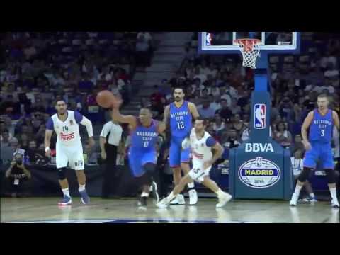 Westbrook Steals, Oladipo Scores | Thunder vs Madrid | October 3, 2016 | 2016-17 NBA Preseason