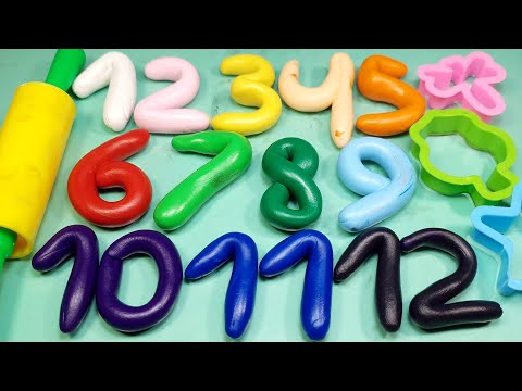 Învățăm Culorile și Confecționăm Cifrele de la 12345678910 din Plastilină