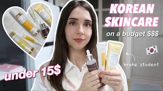 AFFORDABLE KOREAN SKINCARE UNDER 15$ (watch this if you are on a budget) | ft. iUNIK