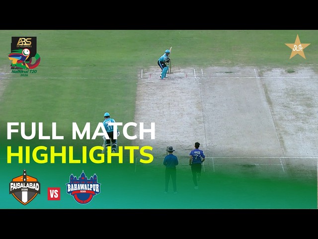 Full Highlights | Faisalabad Vs Bahawalpur | M09 | ABS Developers National T20 Cup | MZA1H
