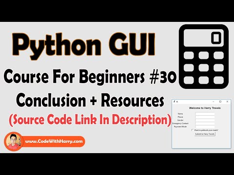 Tkinter Tutorials Conclusion Resources | Python Tkinter GUI Tutorial In Hindi 30