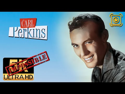Carl Perkins AI 5K Colorized❌Impossible Restore❌ Stabilized - Honey Don't 1956