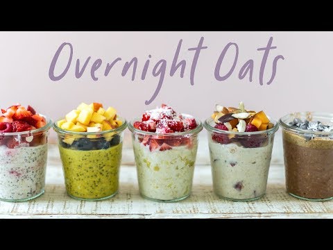 OVERNIGHT OATS 5 Ways (NEW) Back to School | HONEYSUCKLE Video