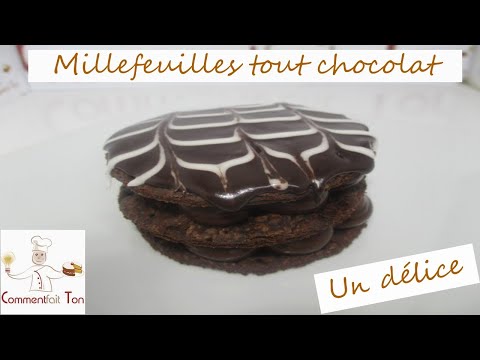 Recette Mille feuille tout chocolat
