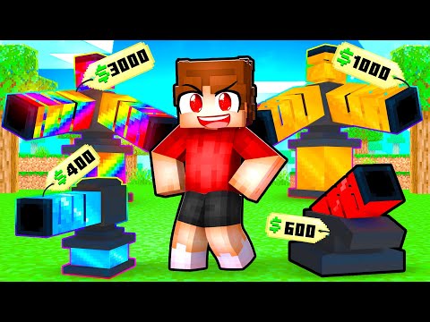 Minecraft But I Can BUY The MOST SECURE BASE...