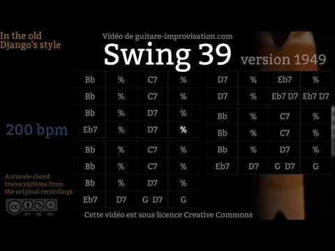 Swing 39 (200 bpm) - Gypsy jazz Backing track / Jazz manouche