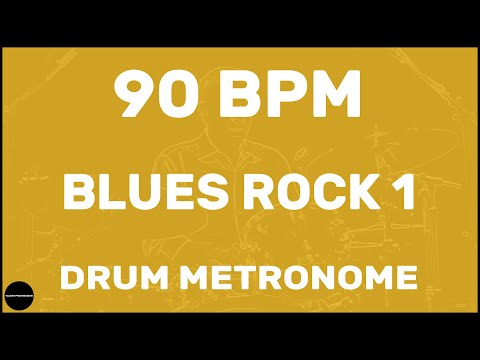 Blues Rock 1 | Drum Metronome Loop | 90 BPM