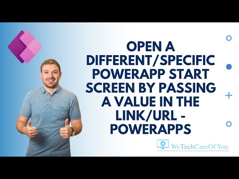 Open a different/specific PowerApp start screen by passing a value in the link/URL - PowerApps
