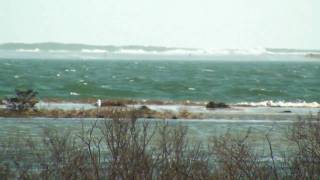 preview picture of video 'Coastal Flooding in Pleasant Bay, Chatham, Mass., on Feb. 26, 2010'