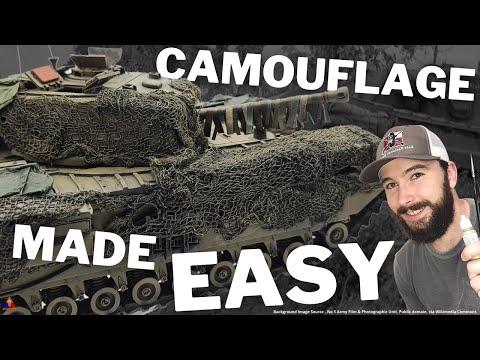 Scale Model Camo Tutorial | Nets, Tarps & Hessian Tape | Part #2