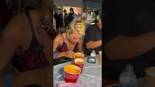 Download lagu Spicy Korean Noodle Eating Contest @RainaHuang mp3