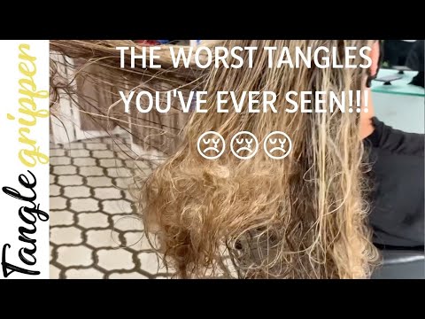 How to effectively detangle MATTED TANGLED KNOTTED...